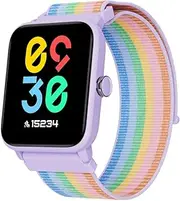 [BIGGERFIVE] Smart Watch for Kids Without APP, Fitness Tracker Watch Pedometer, 5ATM Waterproof, Sleep Monitor, Calorie Step Counter, Puzzle Games, Vibrate Alarm Clock for Girls 5-14
