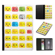 PASSPORT ITINERARY ORGANIZER|CUTE FUNNY FACE EMOTICON