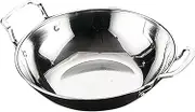Stainless Steel Hot Pot Pan with Double Handles Cooking Pan for Home Kitchen Restaurant Use Easy to Clean Cookware for Induction Cooktops and Family
