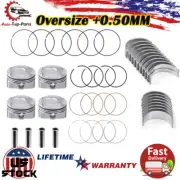 Oversize +0.50MM Ring & Pistons Main & Rod Bearing Kit For Hyundai Accent 1.6L (for: Hyundai)
