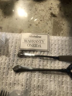 oneida stainless flatware set for 8