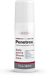 Penetrex Pain Relief Roll-On [3 Oz] – Effective on its own -and- Used to Accelerate Results with Arthritis Gloves, Back Pain Massagers, Knee Braces, Tennis Elbow Straps, Neuropathy Socks, etc.