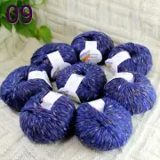 Sale 8BallsX50g Fluffy Soft Colorful Mohair Rugs Shawls Blankets Crochet Yarn 09