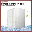 8L Portable Fridge Bar Freezer Drinks Cooler Hot/Cold Glass Mini Refrigerator