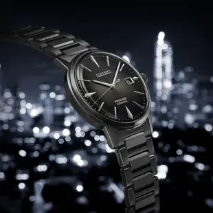 【SEIKO 精工】Presage 東京調酒機械腕錶-黑天鵝絨/SK027(4R35-05E0SD/SRPJ15J1)