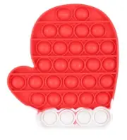 Pop Fidget Sensory and Stress Reliever Holiday Glove NEW