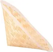 DOITOOL 1Pc Bamboo Weaving Hat Traditional Rice Hat for Lightweight Sun Protection Decor for Wall Hanging and Themed Rooms