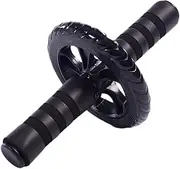Ab Roller Wheel Durable Trainer Wheel for Home Gym Non Slip Exercise Roller with Strong Grip for Core and Workout Black Fitness Equipment
