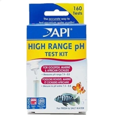 API High Range Test Kit PH Freshwater & Saltwater (160 tests) Fish Tank Aquarium