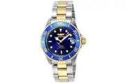 Invicta Pro Diver Blue/Gold Tone Men's 200m Stainless Steel Automatic Watch 8928OB