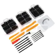 635PC Car Plastic Rivets Fastener Fender Bumper Push Pin Clip With Remover Tools (for: Subaru)