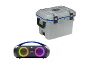 Kings Plus Icebox 50L Air Tight - Lockable + Bluetooth Boom Box 2x 20W