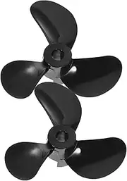 Abaodam 1pair High-Strength Blade Boat Propellers Replacement Parts for Boats Lightweight and Portable Design Suitable for Fishing Tug and Simulation Black