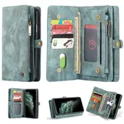 CaseMe 2-in-1 Samsung Galaxy S10 Detachable Case Leather Wallet Cover [Teal Green]