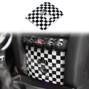 For Mini Cooper F60 Car Center Cigarette Lighter Panel Cover Trim Checker ABS