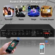 2000W 5CH Audio Power Amplifier Stereo bluetooth HiFi FM Home Car Karaoke Amp