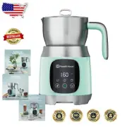 Sleek Stainless Steel Milk Frother with 21oz Jug - Dishwasher Safe Design