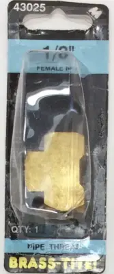 Motormite Pipe Tee 1/8" Female NPT #43025 - NEW