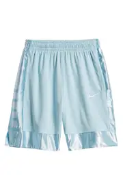 Nike Kids' Dri-FIT Elite Basketball Shorts in Glacier Blue/White at Nordstrom, Size Xl