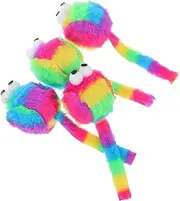 YARNOW Plush Mouse Cat Toys 4 Pack Interactive Cat Toys Realistic Mice Fine Materials Cat Chewing Toy