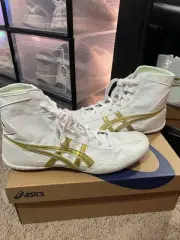 ASICS EXEO Custom Neon Green Wrestling Shoes Size 10.5