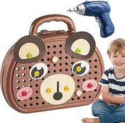 Play Toolbox for Kids - Pretend Construction Toy, Toy Tool Set | Educational Engineering Kit for Girls Boys, Toddler Builder Tools for Preschool Imaginative Role Play, Ages 3 and Up Indoor Fun