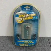 New MP3 Style FM Scan Radio LED Light Push Button Clip Hooks Stereo Earbuds #709