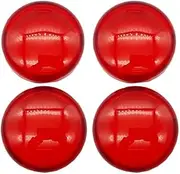 Vuzmode Turn Signal Lamp Motorcycle 2 Inch Bullet Turn Signal Light Lens Cover, for Haamp;rley Sportster Touring Street Glide Road King Softail Dyna Motorbike Signal Lamp Shell(BLACK 4pcs Red)