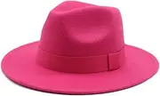 [Bollrllr] Ladies Hat Warm Wide Brim Classic Jazz Hat Bowler Hat