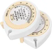 2pcs Waist Measurement Tool Tape Measure Small Measuring Tape Clothing Measuring Tape Cloth Measuring Tape Tailor Tape Measure Tape Body Measuring Accessory Plastic White