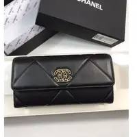 在飛比找蝦皮購物優惠-頂級二手chanel 長夾 香奈兒皮夾 小羊皮女士長夾