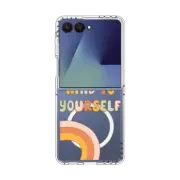 Galaxy Z Flip7 Clear Magnetic Case Be Kind To Yourself