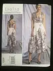 Vogue 1402 Lialia by Julia Alarcon Designer Dress Pattern 14-22 Easy Lined Uncut