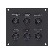 BEP Splashproof Switch Fuse Panel Grey 6 Gang