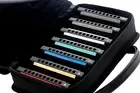 East top Harmonica Set 7-Pack 10 Holes 20 Tones Professional Blues Harmonica Set