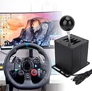 ElgnAura USB Gear Shifter for PC USB Simulation Game, 7 R H Gear Shifter for T300RS GT, Great for ATS ETS Dust WRC Sim Racing Games, Plug and Play Compatibility