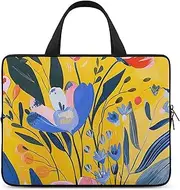 FHPCE Laptop Shoulder Bag Laptop Bag Computer Bag With And Blue Pattern Messenger Bag for Unisex, With and Blue Pattern, 10inch