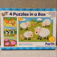 在飛比找蝦皮購物優惠-英國 GALT 拼圖 4 puzzles in a box 