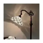 Tiffany Reading Floor Lamp,Stained Glass Gooseneck Floor Light for Reading,Ad...