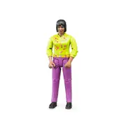 Bruder Licensed 1:16 Scale Highly Detailed Woman With Medium Skin in Pink Jeans Kids Toy Model