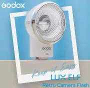 Godox Lux ELF Compact Retro Camera Flash Light 6000K Universal for DSLR Cameras