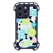 iPhone 16 Pro Ultra Bounce Case MagSafe Compatible Positive Quote Stickers by BW Illustrations
