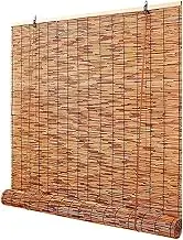 Bamboo Blinds for Outdoor Patio Blackout Bamboo Shade Waterproof Reed Roller Blinds for Indoor/Outdoor Privacy Home Patio Porch Easy to Install(32x59in/80x150cm)