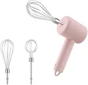 POATOW Hand Whisk Electric, 3 Speed Handheld Mixer,Two Whisk Mount Baking Mixer, Cordless Electric Hand Mixer For Eggs, Soups, Cream, Batters | Portable, Wireless & Rechargeable