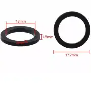 2pcs 13mmx17.2x1.8 Idle Wheel Belt Loop Idler Rubber Ring for Cassette Deck Tape