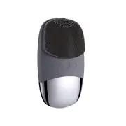 Electric Face Cleansing Brush Sonic Electric Facial Cleanser Facial Cleansing Brush Skin Scrubber Skin Massager Skin Care Tools (Grey)