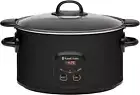 6L Searing Slow Cooker RHSC650BLK Digital 3 Heat Settings Timer Dishwasher Safe