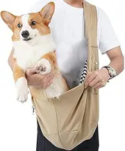 Wimnqie Small Dog Carrier, Reversible Cat Carrier, Purse, Soft Puppy Shoulder Strap, Puppy Chest Bag for Outdoor Travel
