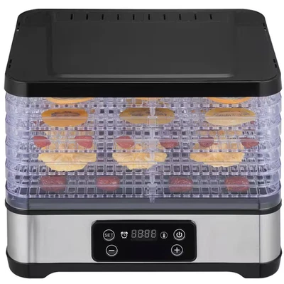 Food Dehydrator Machine, 5-Tray Fruit Dehydrator 300-W Electric Dryer W/Digital