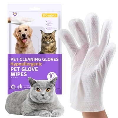 10/20PCS Dog Cat Cleaning & Deodorizing Bathing Wipes Nourish Fur Grooming Wipe